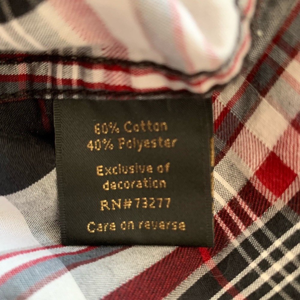 Helix men’s button down plaid shirt XL - Picture 4 of 8